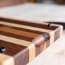 Handmade Smaller Edge-Grain Chopping Board - Maple, Walnut and Cherry Hardwoods Image 4