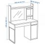 White Ikea desk - Micke Image 2
