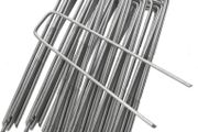 Garden Pins Galvanized Anti-Rust Ground Staples Stakes Pegs Spikes Pins for Securing Lawn Farm Sod Weed Barrier Landscape Grass Fabric Netting (FREE POSTAGE)