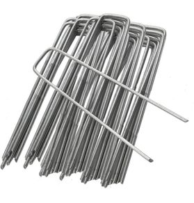 Garden Pins Galvanized Anti-Rust Ground Staples Stakes Pegs Spikes Pins for Securing Lawn Farm Sod Weed Barrier Landscape Grass Fabric Netting (FREE POSTAGE)