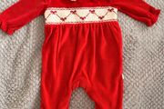 Brand New Red Baby Christmas Sleepsuit