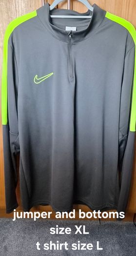 Selection of mens tracksuits, short sets, jackets