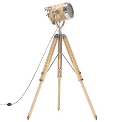 Tripod Floor Lamp Solid Mango Wood 131 cm