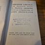 Vintage. 1919. Abraham Lincoln. The Practical Mystic. Francis Grierson. Hardcover Morrison and Gibb, Edinburgh Image 2