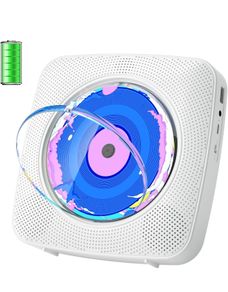 CD Player Portable: Kegaudio CD Players for Home with Speakers & Bluetooth & Remote Control & Removable Dust Cover Desktop & Wall Mounted CD Player with Radio Support USB/AUX Playback Headphone jack