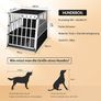 XXL Dog Transport Box Aluminium Dog Box Trunk Robust Lockable Trapezoidal Image 3