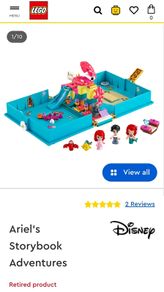 LEGO 43176 Disney The Little Mermaid Ariel's Storybook Adventures