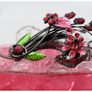 Retro Rhinestone Enamel Floral Spray Brooch Image 5