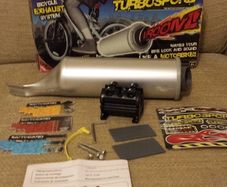 Turbospoke bicycle exhaust system