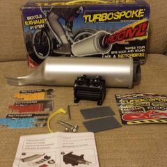 Turbospoke bicycle exhaust system