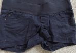 Navy maternity shorts