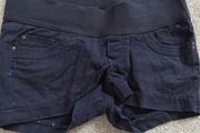 Navy maternity shorts