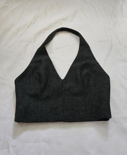 Nakedvice Wool Blend Grey Crop