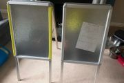 A Frame Signs (2). They are 18 inch by 24 inch.