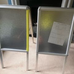 A Frame Signs (2). They are 18 inch by 24 inch.