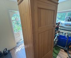 Solid wood wardrobe