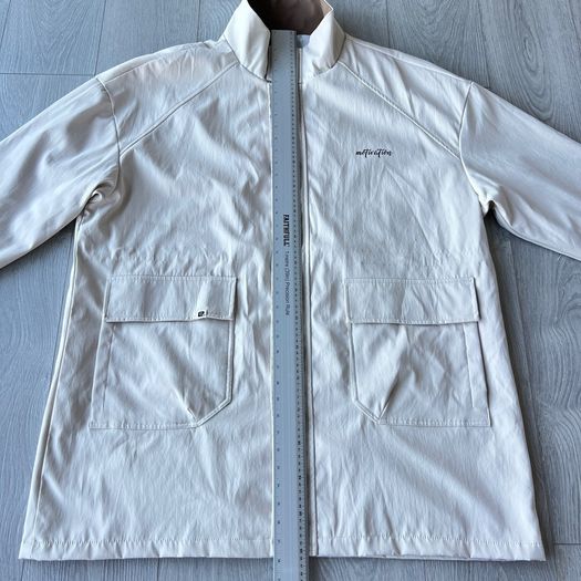 NEW Mens 9XL Cream Oversized Utility Jacket