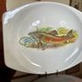 Vintage Fish Platter English Ironstone Meakin Studio Art Image 2