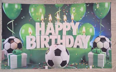 Birthday Backdrop and 7 invitations