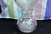 Crystal glass vase