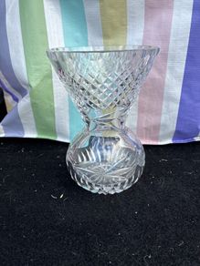 Crystal glass vase