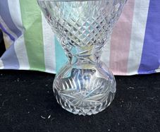 Crystal glass vase