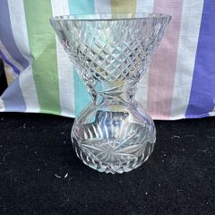Crystal glass vase
