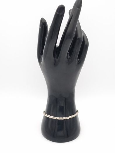 Signed 925 Sterling Silver Wheat Bracelet
