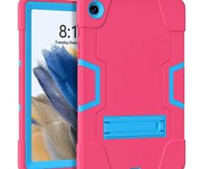 For Samsung Galaxy Tab A9 Plus SM-X210 Hard Case Survivor With Stand Rose