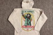 BOB MARLEY European Tour 1977 heavyweight 100% cotton hoodie music icon memorabilia