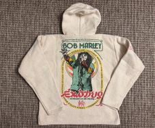 BOB MARLEY European Tour 1977 heavyweight 100% cotton hoodie music icon memorabilia
