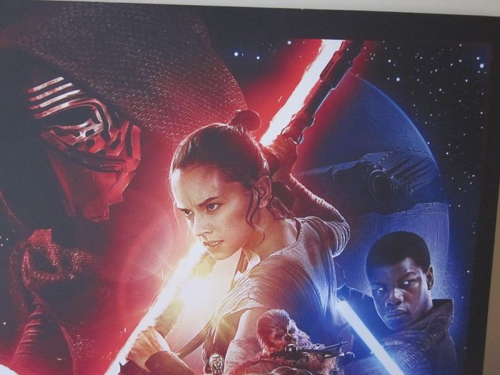 Large Star Wars The Force Awakes Print on Canvas Poster New