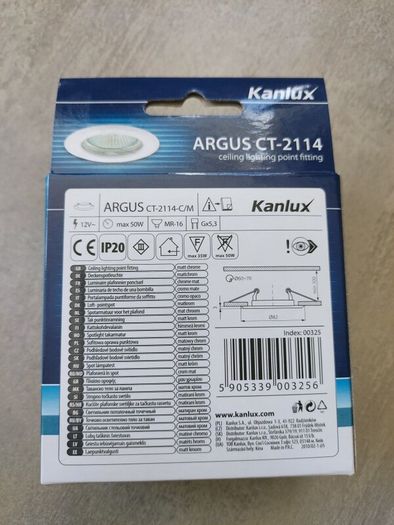 Recessed Ceiling Light Fittings Chrome - New