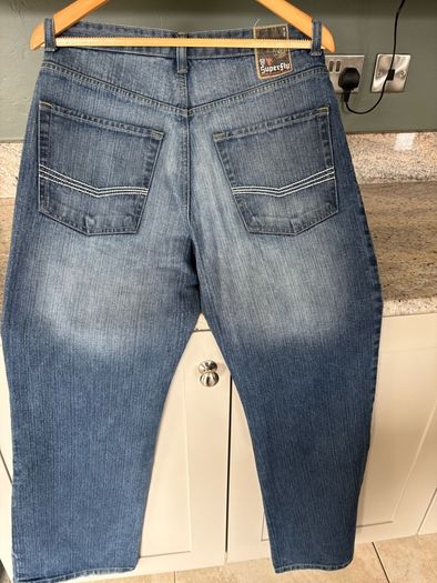 mens jeans x 3 all straight leg size 34 x 34