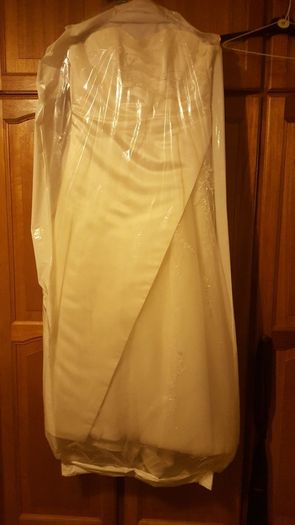 Satin & Diamante Tulle Wedding Dress