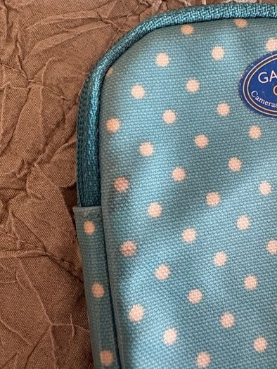 Cath Kidston Polka Dotted Blue Gadget Case for IPod, Camera Etc.