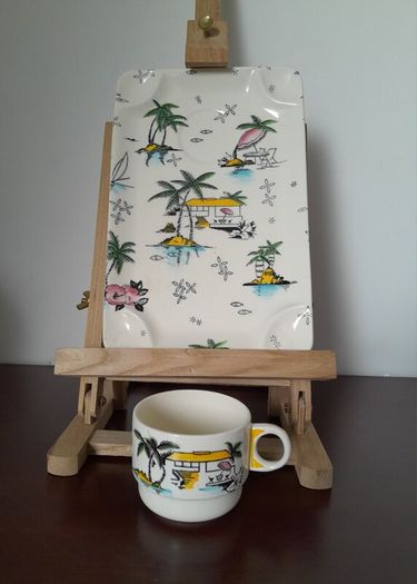 Brexton/Barker - 'South Pacific' - Snack Set c.50s