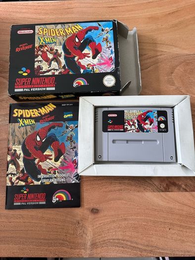 Super Nintendo retro console + games Mario