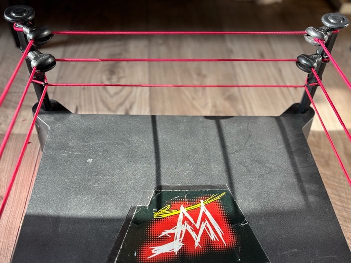 WWE WWF Jakks Warzone wrestling ring + rare BCA wrestlers