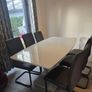 Extendable dining table with 6 chairs Image 3