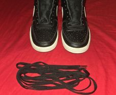 Nike Court Vision Mid Black and White Size 9
