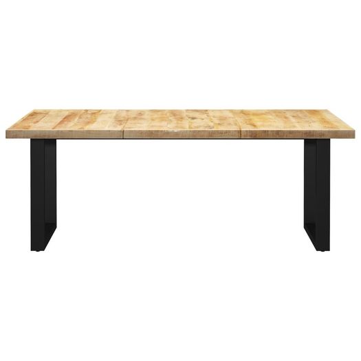 Dining Table with O-shaped Legs 200x100x77cm Solid Mango Wood