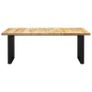 Dining Table with O-shaped Legs 200x100x77cm Solid Mango Wood Image 4
