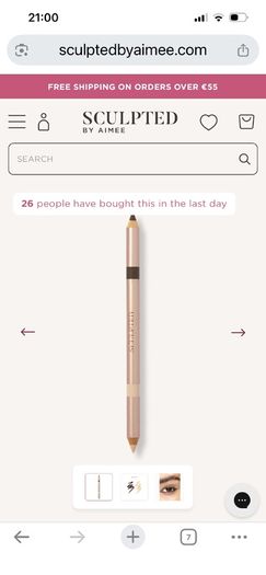 Sculpted by Aimee Eyeliner Duo. 2 in 1 Brighten and Define in Nude/Brown