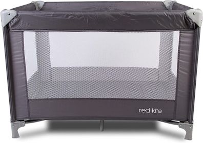 Sleeptight Travel Cot - Grey. Lightweight padded travel cot suitable from birth (FREE POSTAGE)