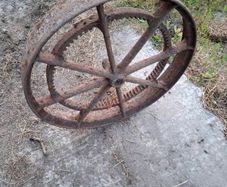 old antique  wheel