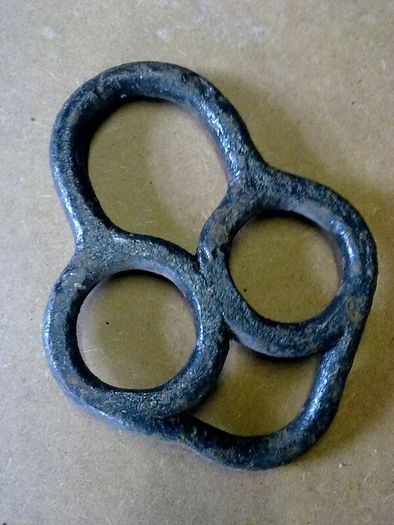 Old Irish blacksmith made strap junction