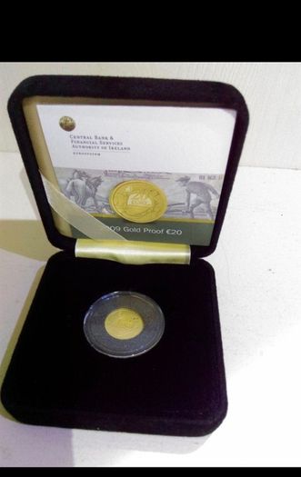 1g irish gold proof coin