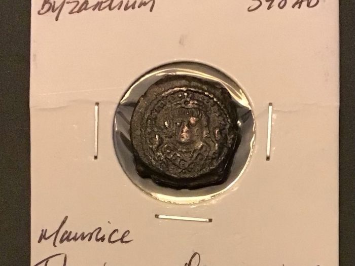 Byzantine Empire Emperor Maurice Tiberius 598 AD Decanumium