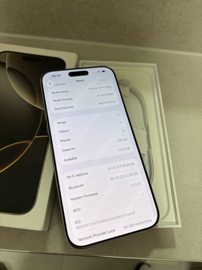 iphone 16 pro max 256 gb